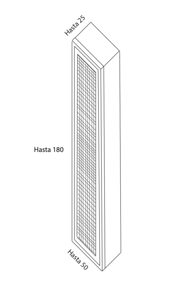 OMEN A2 - COLUMNA OMEN A2 1 PUERTA 50X150X35 A2