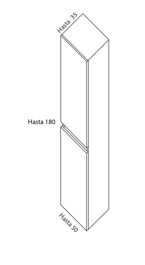 OLEA - COLUMNA 2 PUERTAS 30X150X35