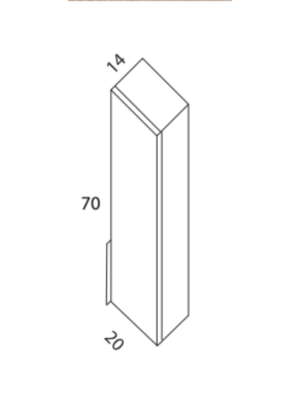 BELENZA - COLGANTE 1 PUERTA 20x70x14
