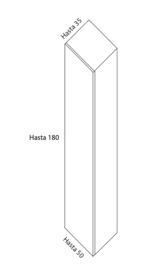 OLEA - COLUMNA 1 PUERTA 30X150X35