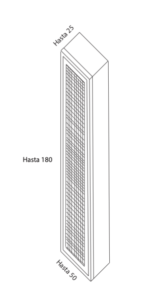 OMEN A2 - COLUMNA OMEN A2 1 PUERTA 30X150X35 A2